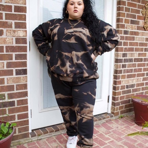 charming cheetah co Sweaters - Acid Washed Matching Sweatshirt and Sweatpants